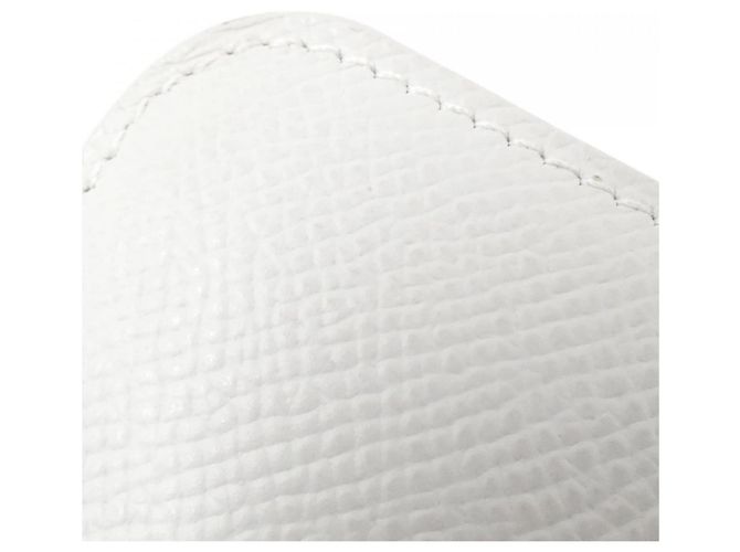 Hermes Hermès MORS & CO Silk in Compact Wallet White - view 3