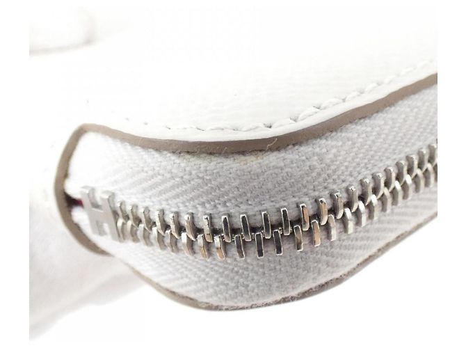 Hermes Hermès MORS & CO Silk in Compact Wallet White - view 5