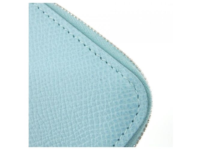 Silk In Hermès CLIC CEST NOUE Seide in Geldbörse / Münzcase Blau - Ansicht 3