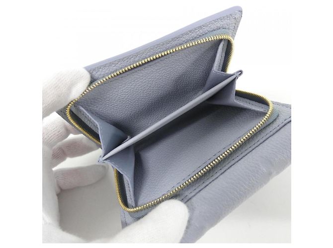 Louis Vuitton Monogram Empreinte Pochette Metis Compact Wallet Blue - view 7