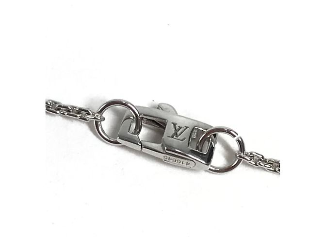 Louis Vuitton Pendente in diamante Lockit XS Accessorio Gioielli Collana in oro per Uomini e Donne Argento - vista 6