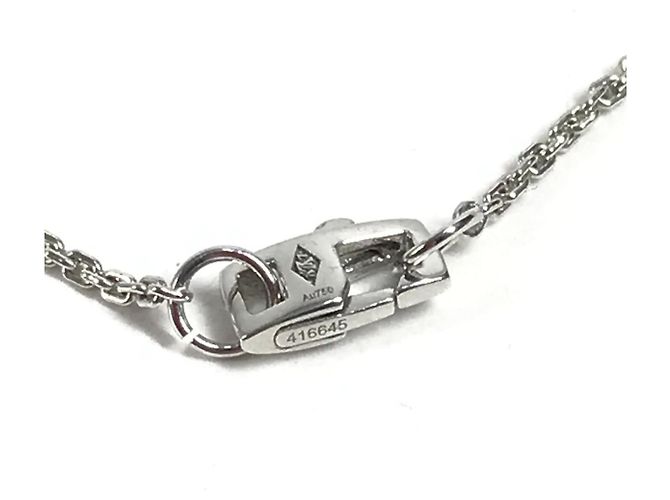 Louis Vuitton Pendente in diamante Lockit XS Accessorio Gioielli Collana in oro per Uomini e Donne Argento - vista 7