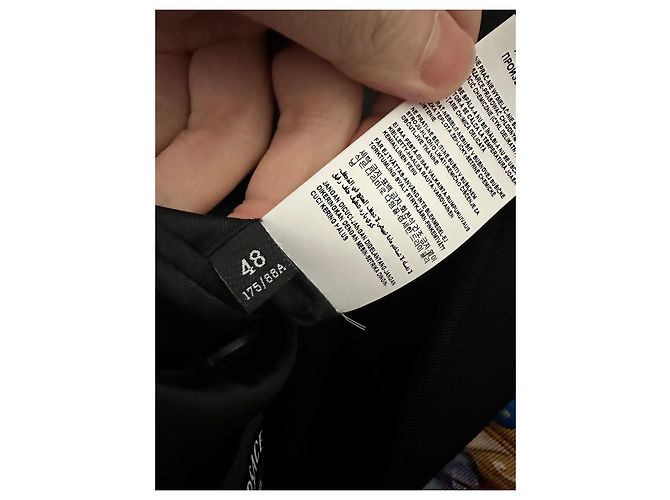 Blazer Versace de seda com estampa de mitologia grega preto azul dourado - vista 5