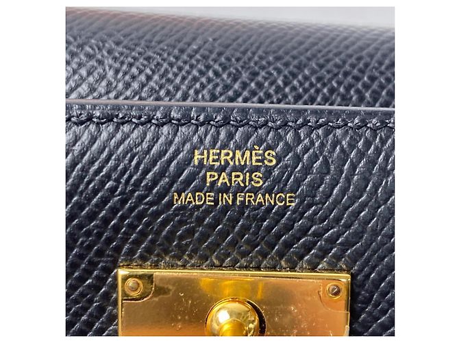 Hermes Hermès Kelly Wallet Medium Black Epson GD Hardware D Stamp Women's - view 10