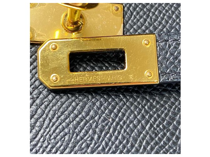 Hermes Hermès Kelly Wallet Medium Black Epson GD Hardware D Stamp Women's - view 11