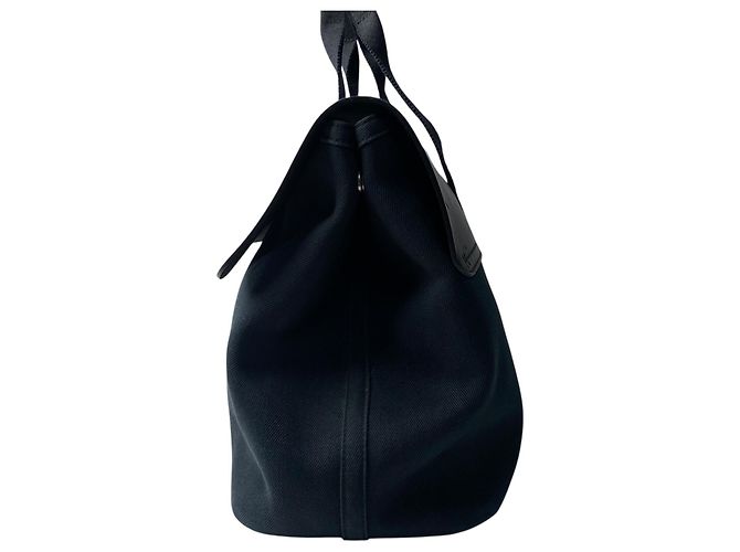 Hermès Damen Valparaiso MM Canvas Tote Bag Schwarz - Ansicht 3