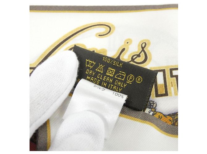 Sciarpa Muffler Bandeau LV Comic di Louis Vuitton Bianco - vista 4