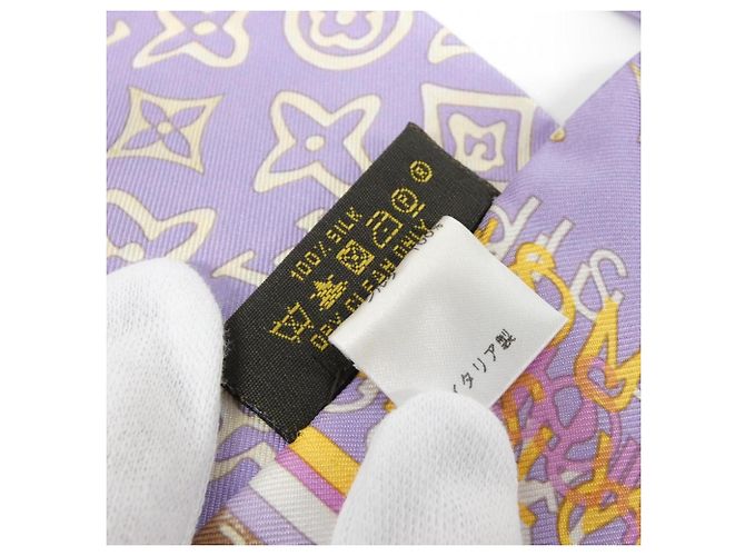 Sciarpa/Scaldacollo Monogram Map di Louis Vuitton Porpora - vista 3