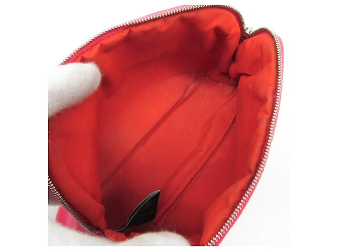 Pochette Mini Bolide Donna in Cotone e Pelle Hermès Marrone, Rosa - vista 3
