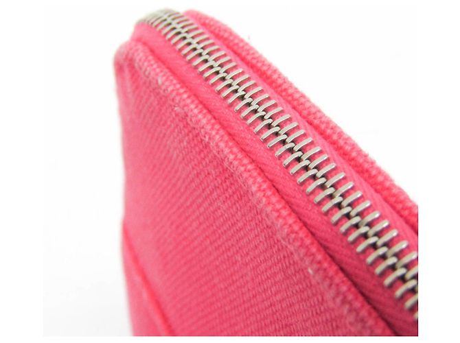 Pochette Mini Bolide Donna in Cotone e Pelle Hermès Marrone, Rosa - vista 9