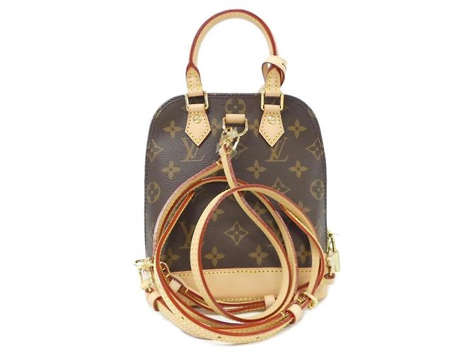 Zaino Alma Monogram Louis Vuitton Marrone - vista 2
