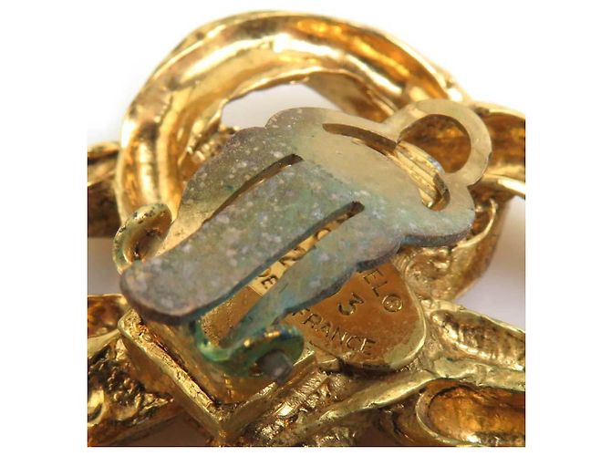 Orecchini a clip dorati Chanel D'oro - vista 8