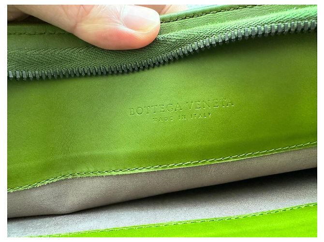 Valigetta Bottega Veneta Intrecciato Pelle Verde Verde oliva - vista 10