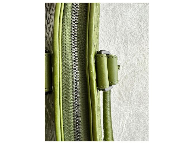 Valigetta Bottega Veneta Intrecciato Pelle Verde Verde oliva - vista 5