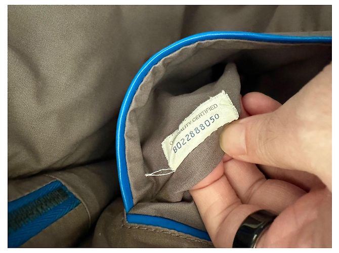 Bottega Veneta Valigetta in Pelle Intrecciata Blu - vista 11