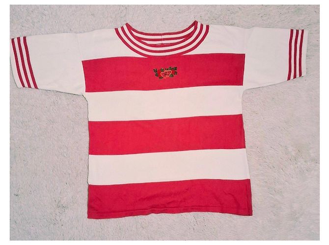 Camiseta a rayas Iceberg Jeans Rosa Blanco - vista 2