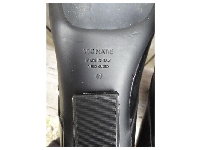 Stivaletti Vic Matié in pelle nera Nero - vista 7
