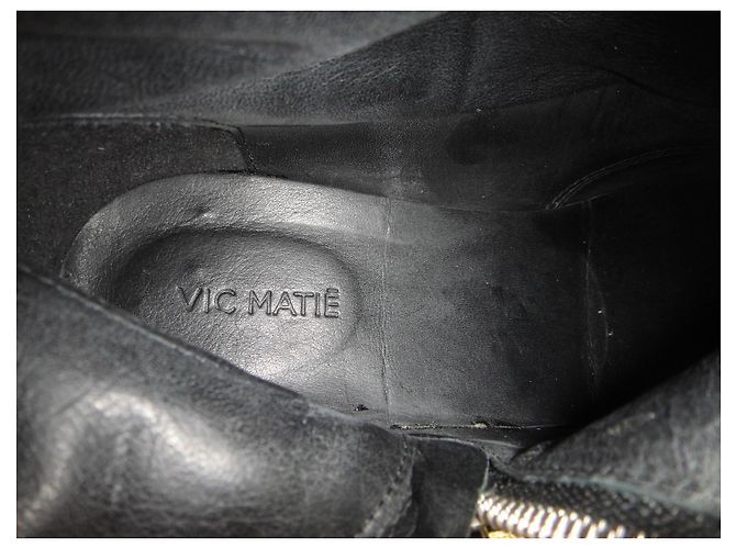 Stivaletti Vic Matié in pelle nera Nero - vista 8