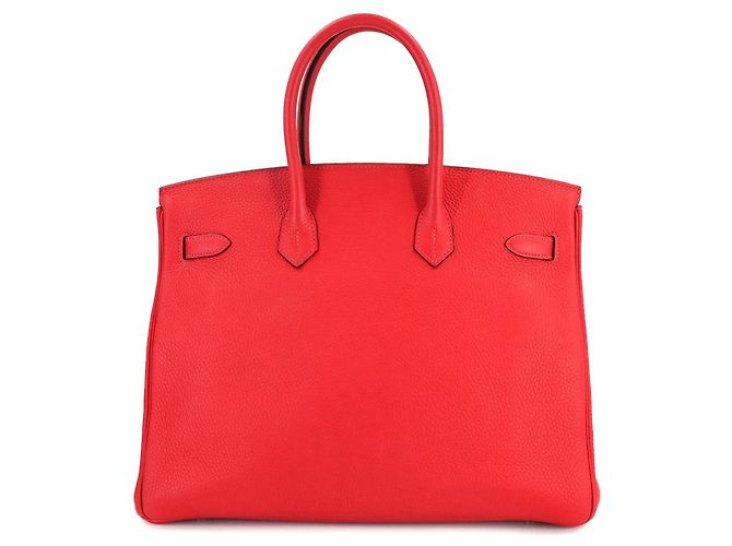 Bolso Hermès Birkin 35 Togo Rouge Pivoine Roja - vista 2