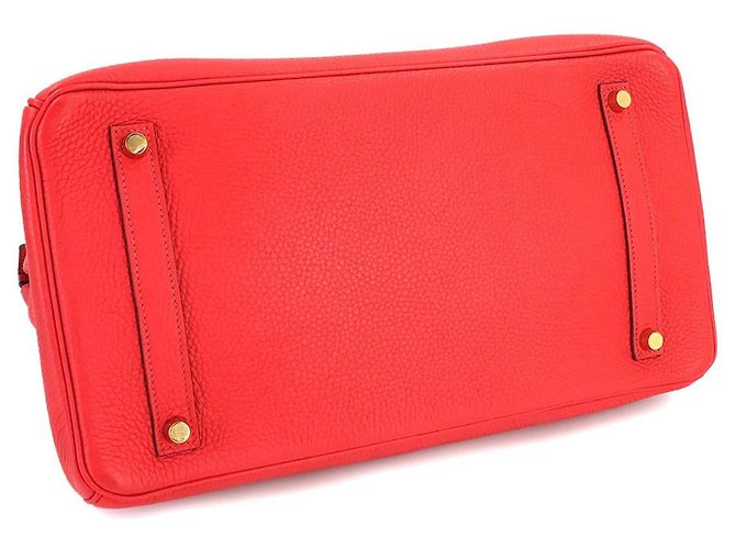 Bolso Hermès Birkin 35 Togo Rouge Pivoine Roja - vista 4