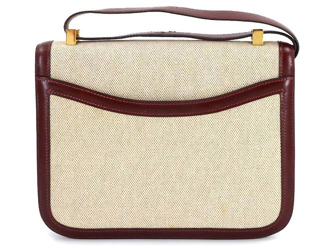 Constance 23 Schultertasche von Hermès Rot Beige - Ansicht 2