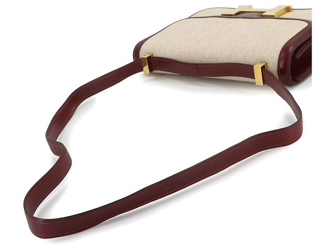 Constance 23 Schultertasche von Hermès Rot Beige - Ansicht 5