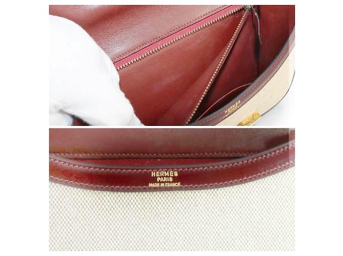 Constance 23 Schultertasche von Hermès Rot Beige - Ansicht 8