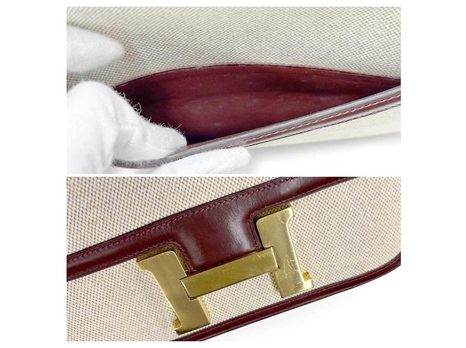 Constance 23 Schultertasche von Hermès Rot Beige - Ansicht 9