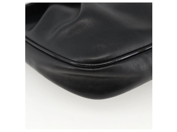 Borsa a spalla Salvatore Ferragamo in pelle verniciata nera e oro Auth ka2971 Nero D'oro - vista 14