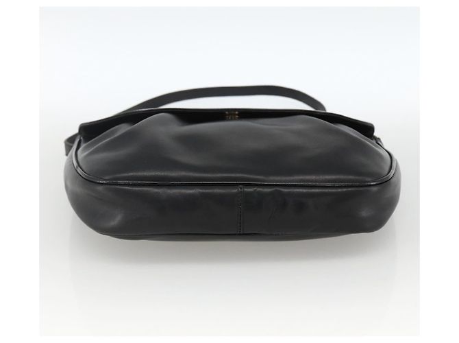 Borsa a spalla Salvatore Ferragamo in pelle verniciata nera e oro Auth ka2971 Nero D'oro - vista 5