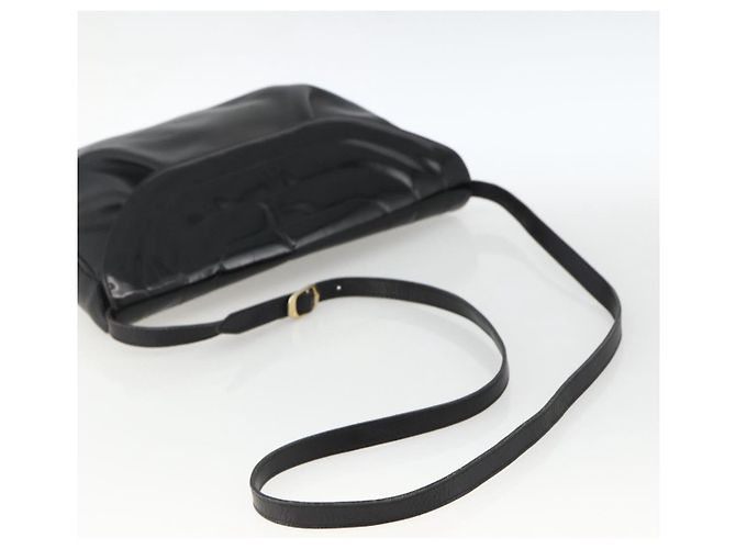 Borsa a spalla Salvatore Ferragamo in pelle verniciata nera e oro Auth ka2971 Nero D'oro - vista 7