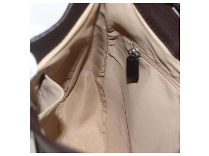 Bolso de Hombro de Lona Trotter Christian Dior Beige Plata Auth BSZ033SAV - vista 20