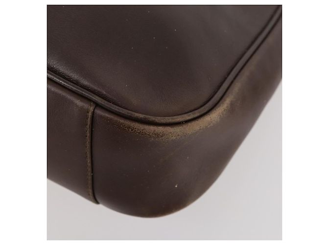 Borsa a mano in pelle Gucci Bamboo 2way marrone oro 001 3444 1638 Auth bs33606 D'oro - vista 17