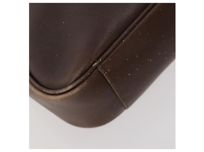 Borsa a mano in pelle Gucci Bamboo 2way marrone oro 001 3444 1638 Auth bs33606 D'oro - vista 18