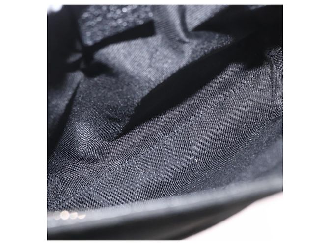 GUCCI GG Canvas Schultertasche Schwarz Silber 122793 Auth 173821 - Ansicht 11