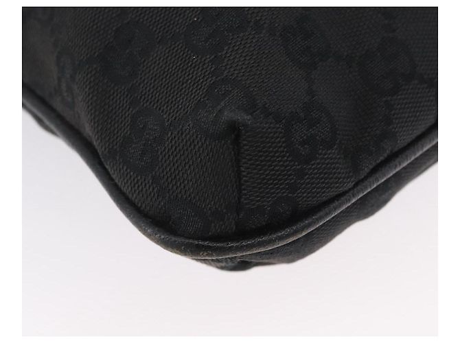 GUCCI GG Canvas Schultertasche Schwarz Silber 122793 Auth 173821 - Ansicht 16