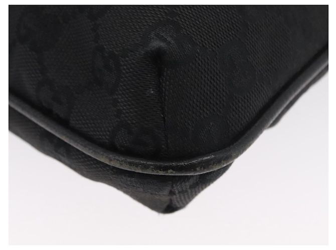 GUCCI GG Canvas Schultertasche Schwarz Silber 122793 Auth 173821 - Ansicht 17