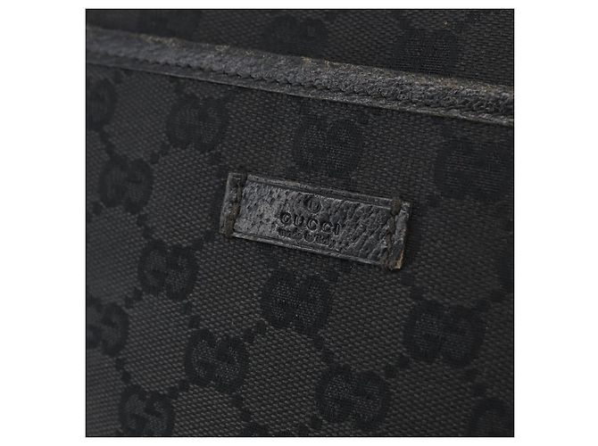 GUCCI GG Canvas Schultertasche Schwarz Silber 122793 Auth 173821 - Ansicht 18