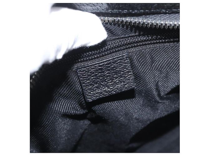 GUCCI GG Canvas Schultertasche Schwarz Silber 122793 Auth 173821 - Ansicht 19