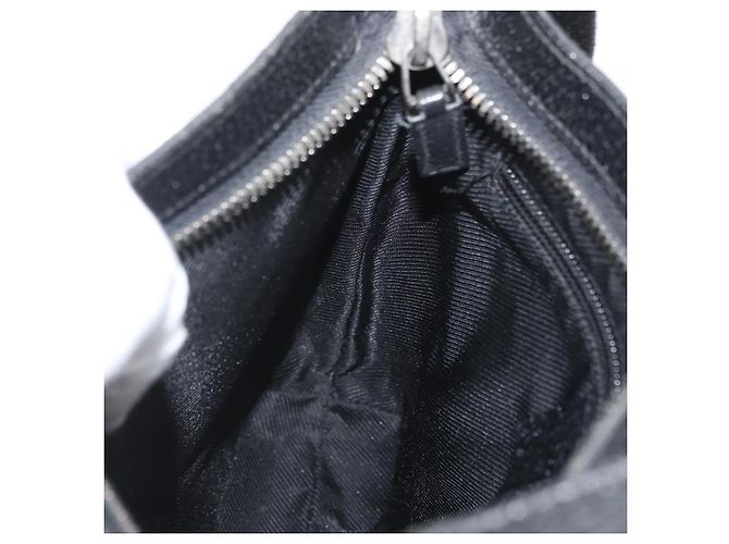 GUCCI GG Canvas Schultertasche Schwarz Silber 122793 Auth 173821 - Ansicht 21