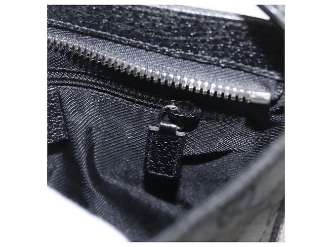 GUCCI GG Canvas Schultertasche Schwarz Silber 122793 Auth 173821 - Ansicht 22