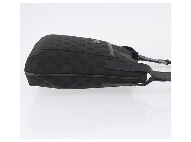 GUCCI GG Canvas Schultertasche Schwarz Silber 122793 Auth 173821 - Ansicht 3
