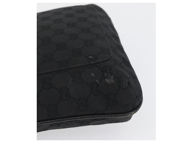 GUCCI GG Canvas Schultertasche Schwarz Silber 122793 Auth 173821 - Ansicht 5