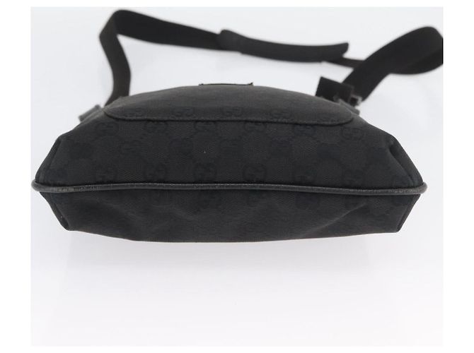GUCCI GG Canvas Schultertasche Schwarz Silber 122793 Auth 173821 - Ansicht 6