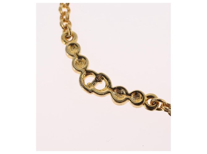 Collana Christian Dior metallo oro Auth BSZ414V D'oro - vista 11