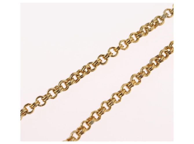 Collana Christian Dior metallo oro Auth BSZ414V D'oro - vista 14