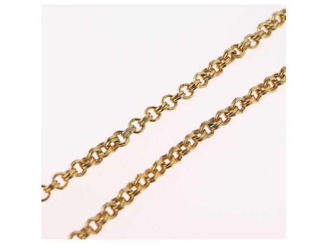 Collana Christian Dior metallo oro Auth BSZ414V D'oro - vista 15