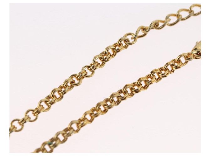 Collana Christian Dior metallo oro Auth BSZ414V D'oro - vista 16
