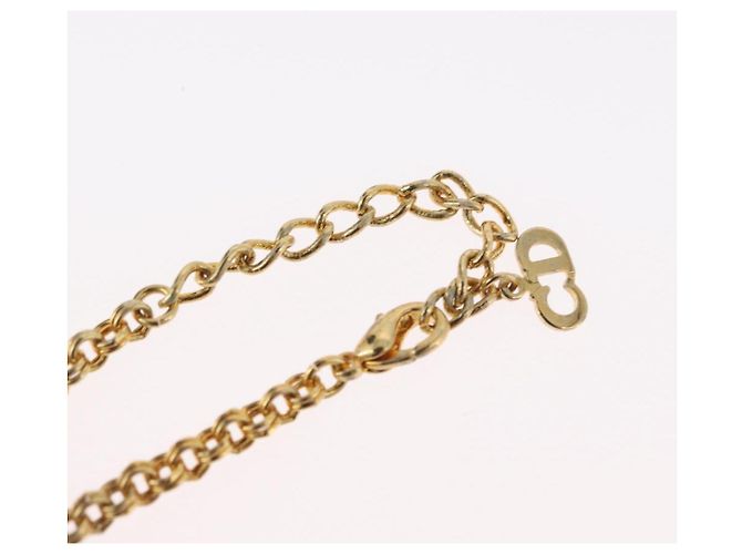 Collana Christian Dior metallo oro Auth BSZ414V D'oro - vista 17