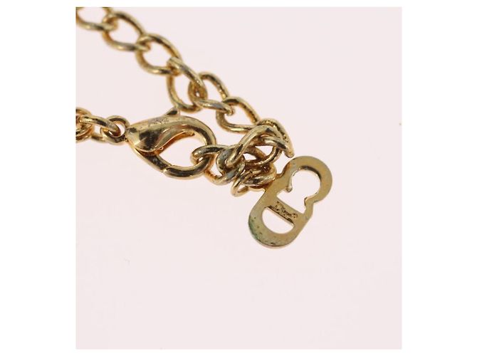 Collana Christian Dior metallo oro Auth BSZ414V D'oro - vista 18